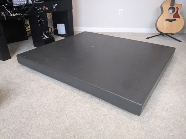 Cessna 172 home flight simulator cockpit platform.